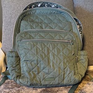 Vera Bradley Olive Quilted Backpack